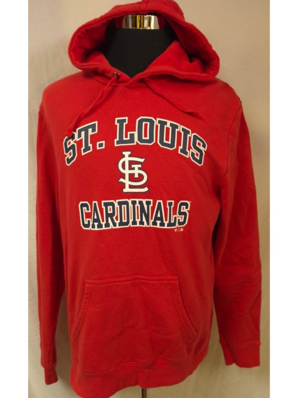 Fanatics St. Louis Cardinals Mens XL Red Spellout Logo Heavy Baseball Hoodie